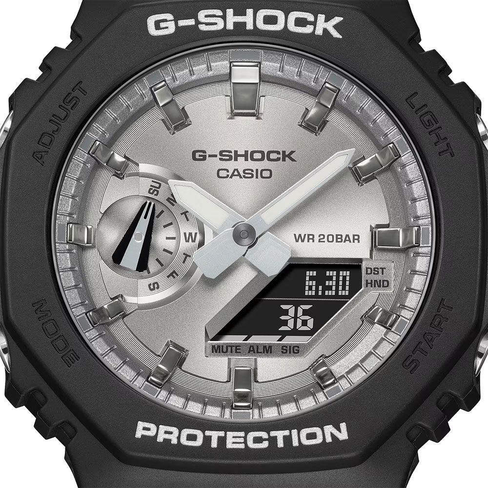 CASIO 卡西歐 G-SHOCK 2100八角金屬光手錶(GA-2100SB-1A)