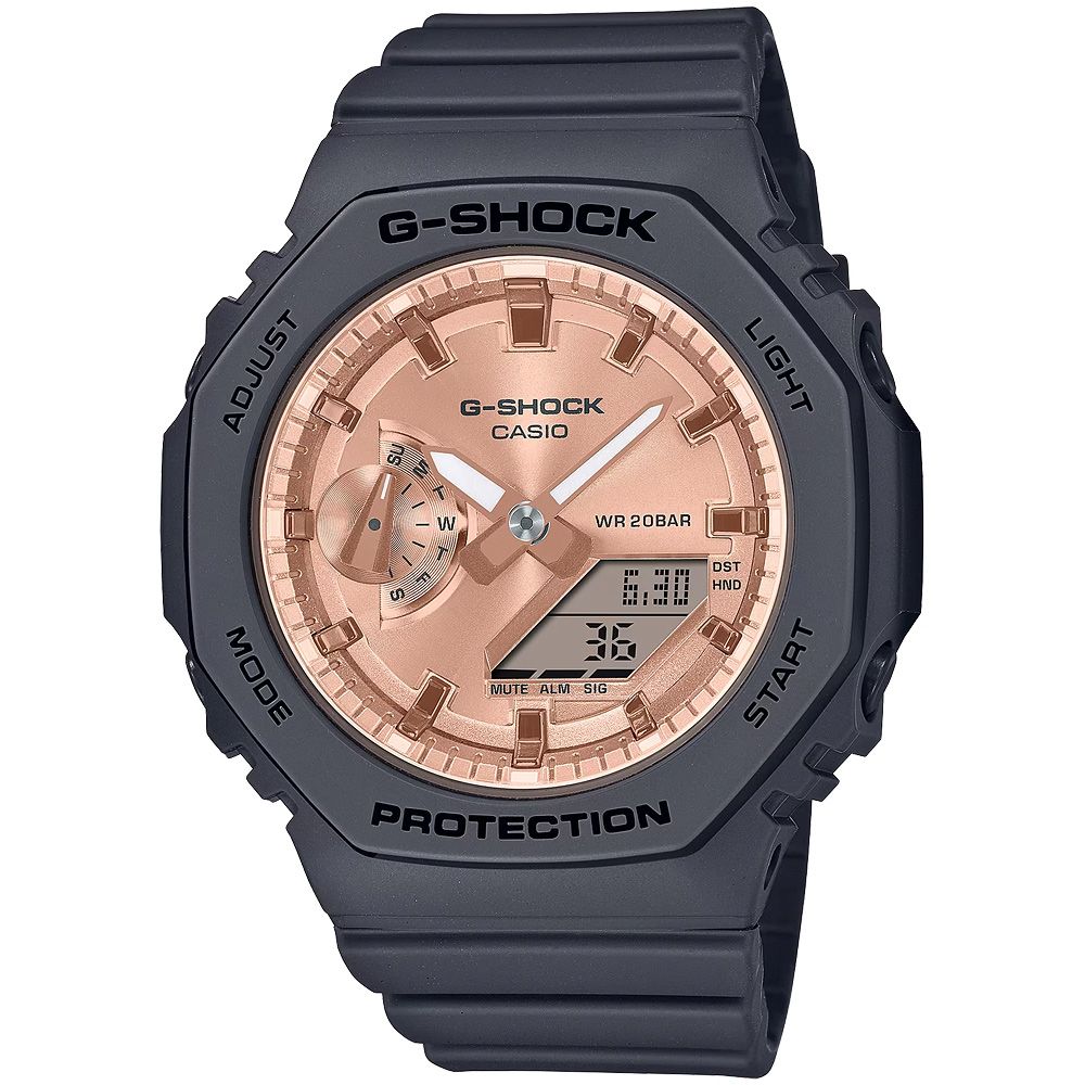 CASIO 卡西歐 G-SHOCK ITZY禮志配戴款 粉紅金八角農家橡樹手錶 女錶 GMA-S2100MD-1A