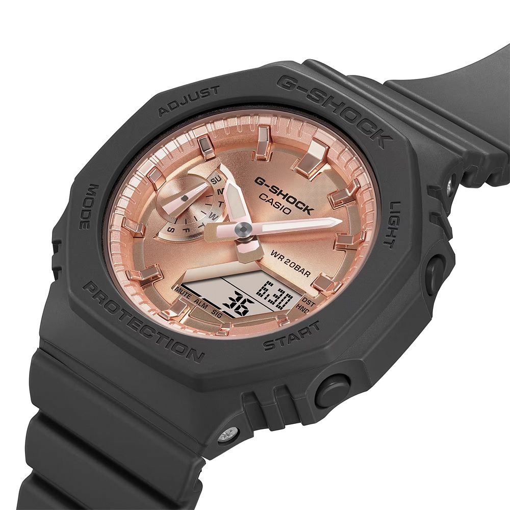 CASIO 卡西歐 G-SHOCK ITZY禮志配戴款 粉紅金八角農家橡樹手錶 女錶 GMA-S2100MD-1A