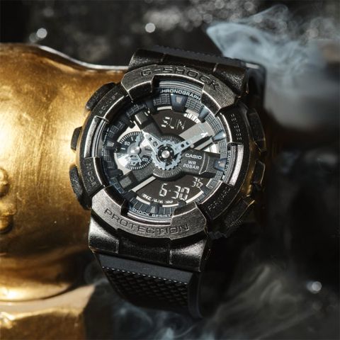 熱銷品牌▼日系手錶CASIO 卡西歐 G-SHOCK 工業風仿舊金屬雙顯手錶 GM-110VB-1A