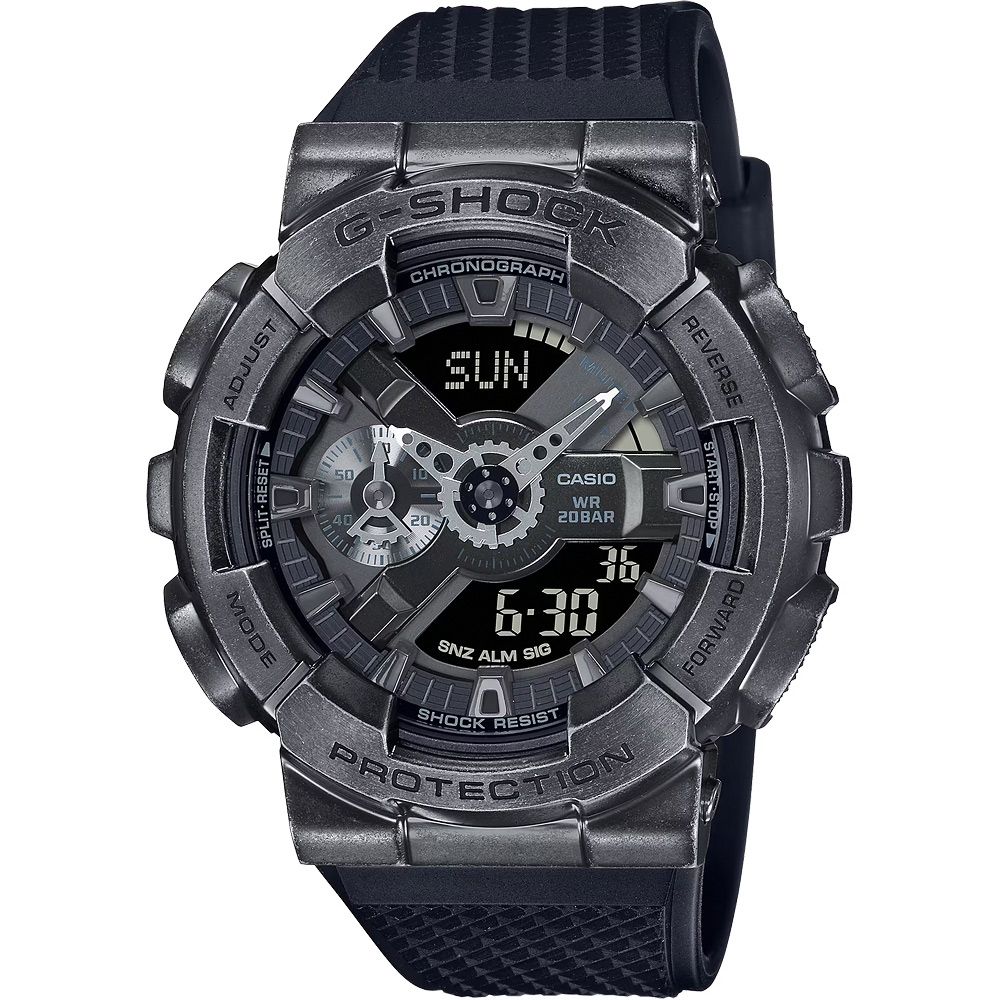 CASIO 卡西歐G-SHOCK 工業風仿舊金屬雙顯手錶GM-110VB-1A