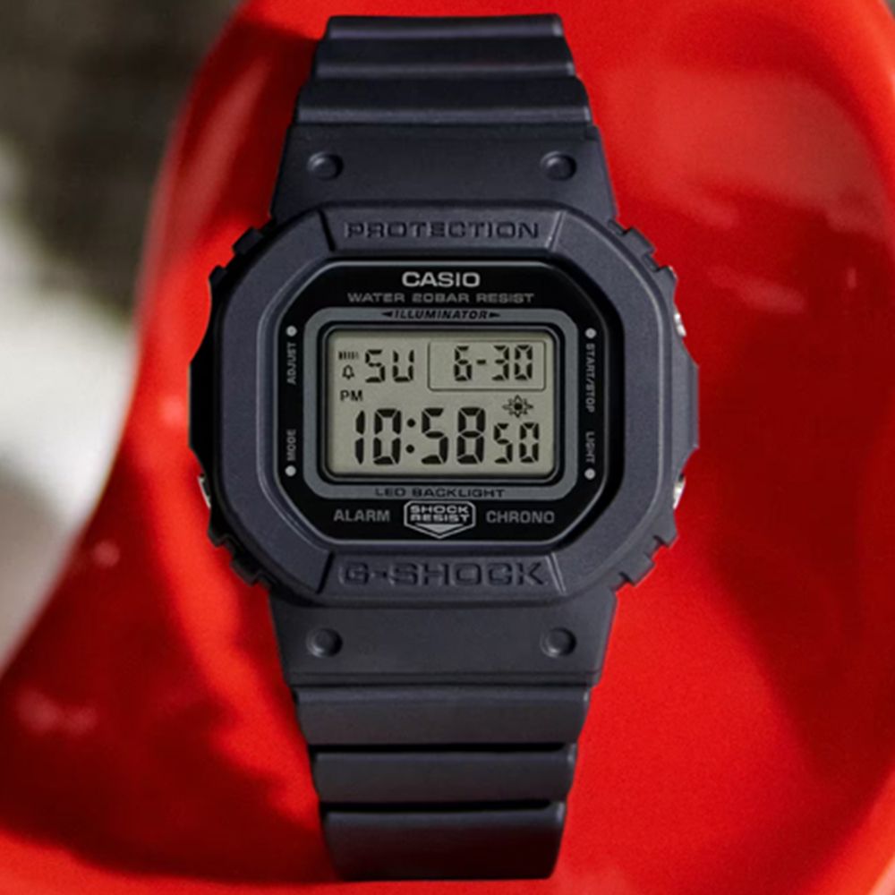 CASIO卡西歐G-SHOCK 經典輕薄電子腕錶GMD-S5600BA-1 - PChome 24h購物