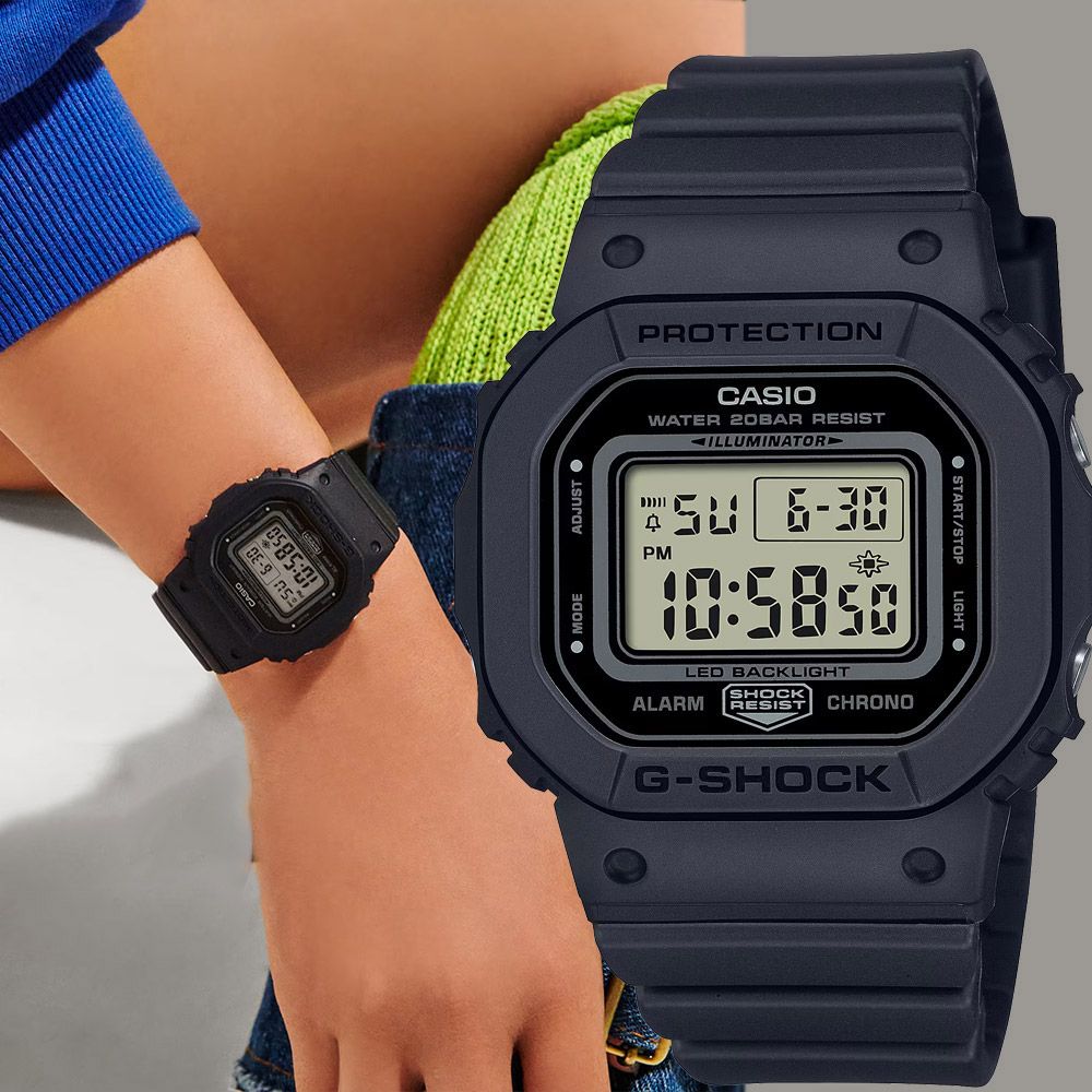 CASIO 卡西歐G-SHOCK 輕巧單色手錶GMD-S5600BA-1 - PChome 24h購物