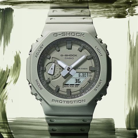 熱銷品牌▼日系手錶CASIO 卡西歐 G-SHOCK 八角 農家橡樹 大自然色系手錶 GA-2100NC-3A