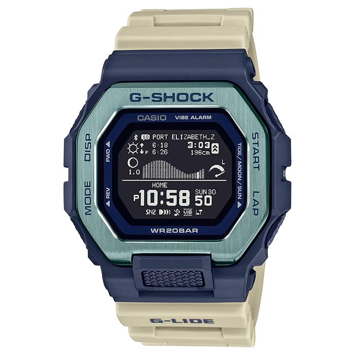 CASIO】卡西歐G-SHOCK 潮汐顯示200米防水藍芽連接運動智能電子錶GBX