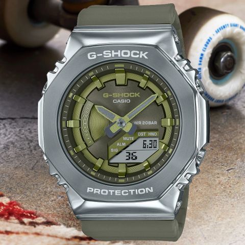 CASIO G-SHOCK 農家橡樹 經典金屬運動腕錶 女神節 GM-S2100-3A