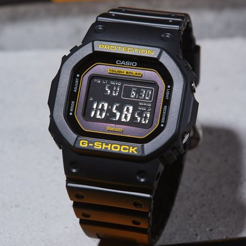 熱銷品牌▼日系手錶CASIO 卡西歐 G-SHOCK 黑黃配色系列 方形電子手錶(GW-B5600CY-1)
