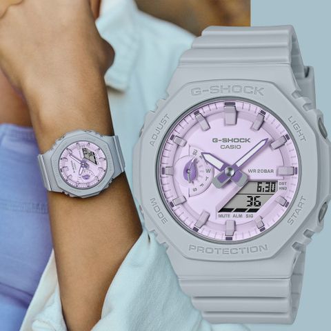 熱銷品牌▼日系手錶CASIO 卡西歐 G-SHOCK 草本系列女錶-薰衣草紫 GMA-S2100NC-8A