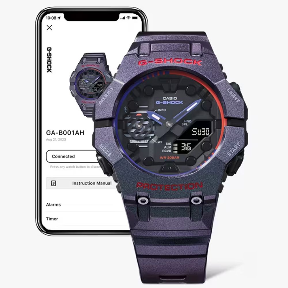 CASIO 卡西歐   G-SHOCK 電競玩家 炫彩烤漆手錶 聖誕禮物(GA-B001AH-6A)