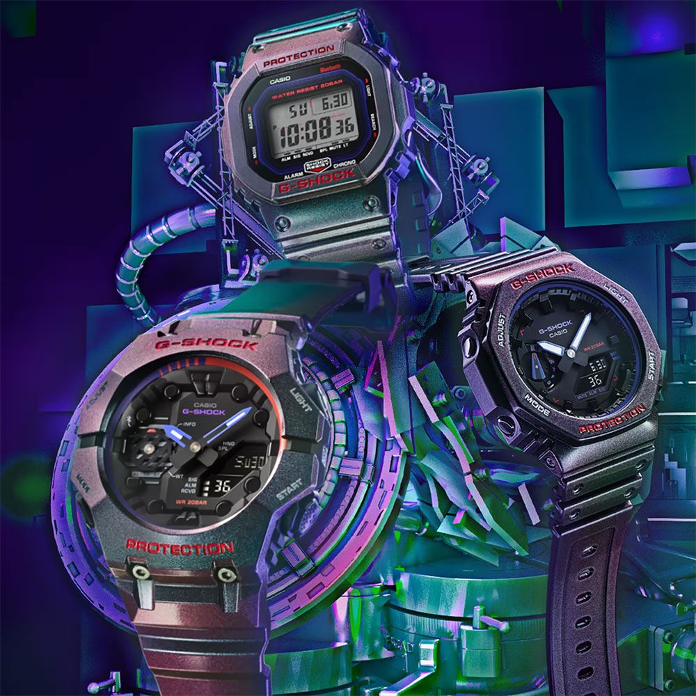 CASIO 卡西歐   G-SHOCK 電競玩家 炫彩烤漆 農家橡樹 八角手錶 聖誕禮物 GA-2100AH-6A