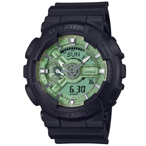 CASIO 卡西歐 G-SHOCK 街頭時尚雙顯腕錶 禮物推薦 送禮首選 GA-110CD-1A2