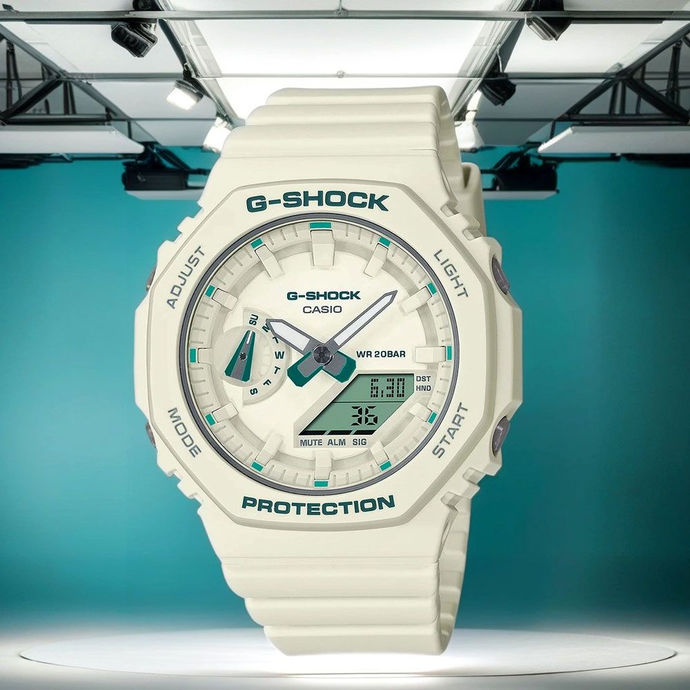 CASIO 卡西歐   G-SHOCK 摩登綠 農家橡樹八角女錶 GMA-S2100GA-7A