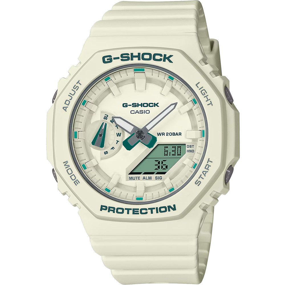 CASIO 卡西歐   G-SHOCK 摩登綠 農家橡樹八角女錶 GMA-S2100GA-7A