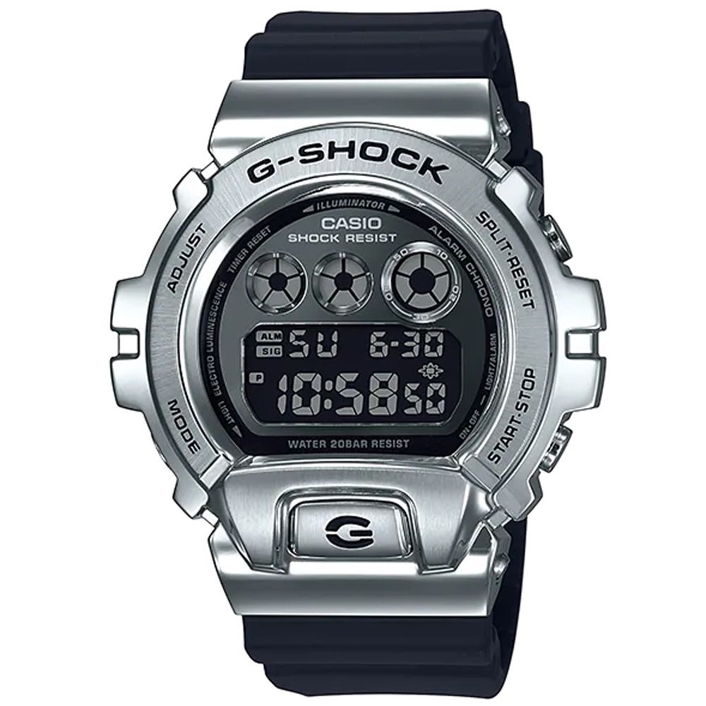 CASIO 卡西歐 G-SHOCK 金屬材質 街頭風格運動腕錶 禮物推薦 送禮首選 GM-6900-1