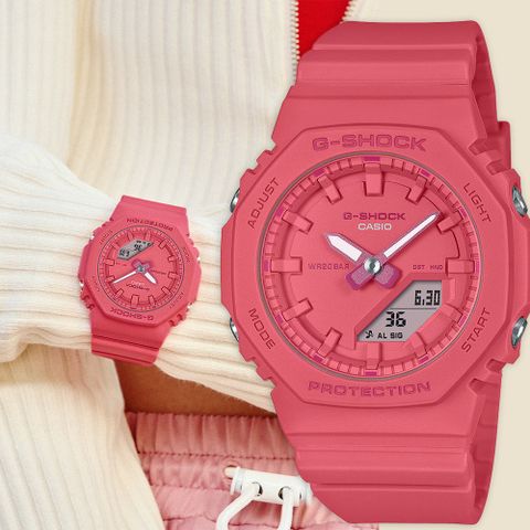 CASIO 卡西歐 G-SHOCK X ITZY 單色美學 農家橡樹八角女錶 GMA-P2100-4A