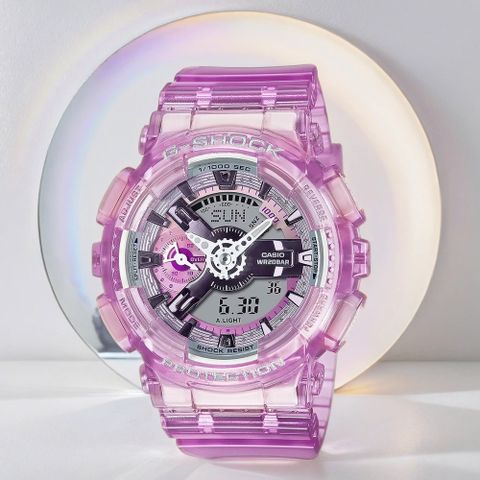 熱銷品牌▼日系手錶CASIO 卡西歐 G-SHOCK 未來系列 半透明女錶手錶 GMA-S110VW-4A