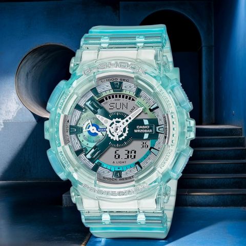 熱銷品牌▼日系手錶CASIO 卡西歐 G-SHOCK 未來系列 半透明女錶手錶 GMA-S110VW-2A