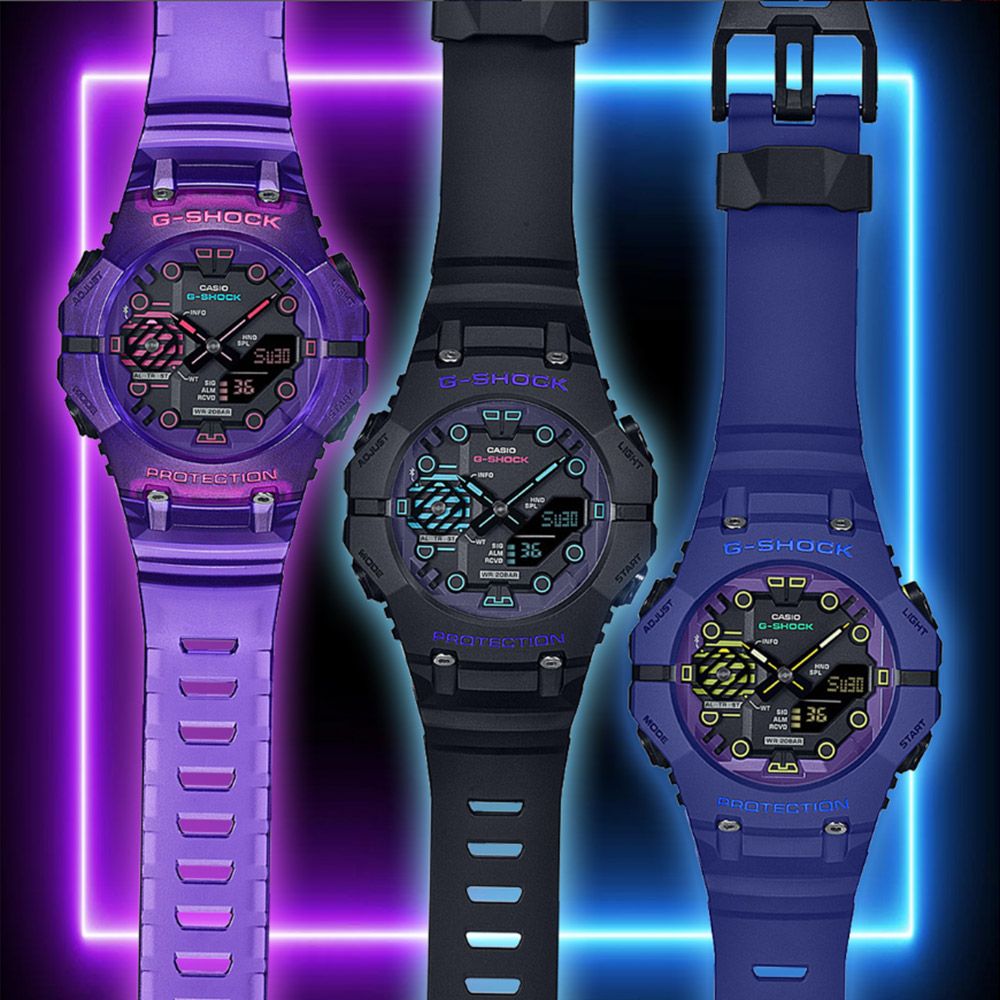 CASIO 卡西歐   G-SHOCK 科幻系列 藍芽手錶 GA-B001CBR-1A