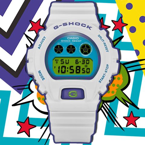 CASIO 卡西歐 G-SHOCK 復刻Crazy Colors系列 女神節 電子腕錶 禮物推薦 送禮首選 DW-6900RCS-7