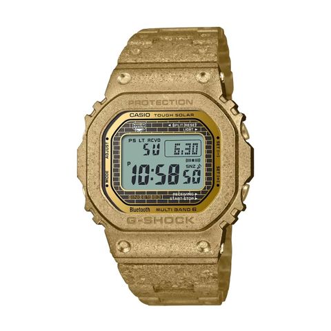 【CASIO G-SHOCK】40周年RECRYSTALLIZED系列全金屬方形電子腕錶-奢華金/GMW-B5000PG-9/台灣總代理公司貨享一年保固