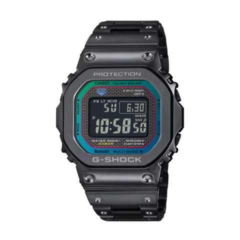 【CASIO G-SHOCK】全金屬漸層色感方形電子腕錶-鋼鐵黑/GMW-B5000BPC-1/台灣總代理公司貨享一年保固