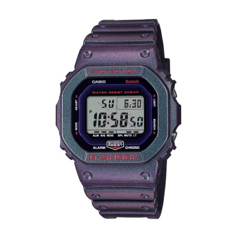 【CASIO G-SHOCK】遊戲玩家系列方形電子腕錶-午夜紫/DW-B5600AH-6/台灣總代理公司貨享一年保固