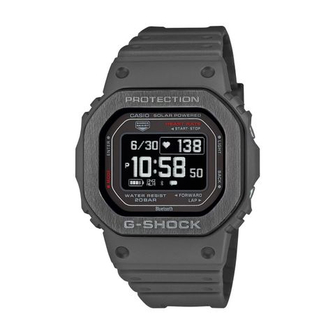 【CASIO G-SHOCK】G-SQUAD系列方形多功能腕錶-純黑款/DW-H5600MB-8/台灣總代理公司貨享一年保固