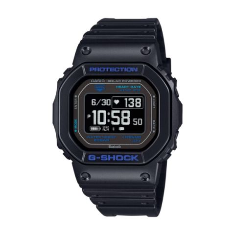 【CASIO G-SHOCK】G-SQUAD系列方形多功能腕錶-黑藍款/DW-H5600-1A2/台灣總代理公司貨享一年保固
