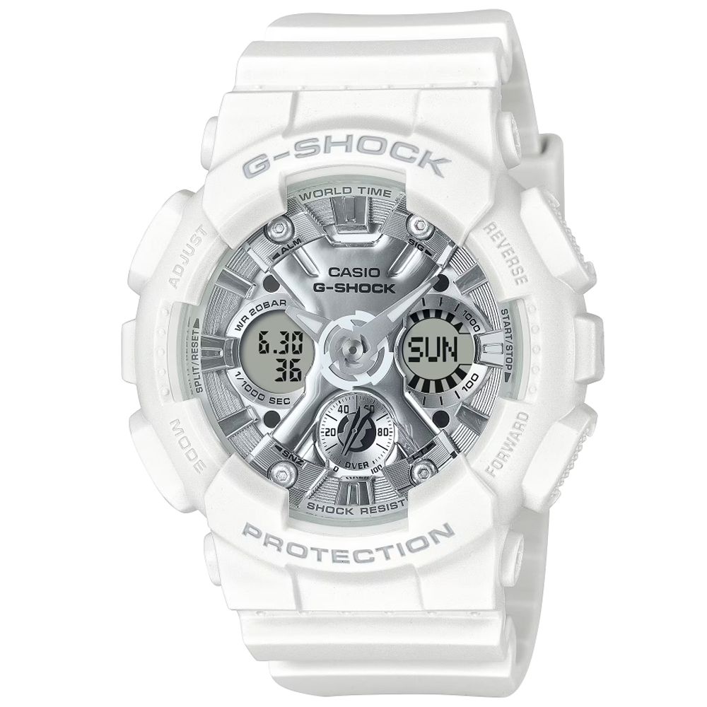 CASIO 卡西歐 G-SHOCK 夏日海濱 雙顯腕錶 禮物推薦 送禮首選 GMA-S120VA-7A