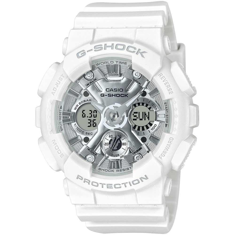 CASIO 卡西歐  G-SHOCK 閃耀夏季抗磁大錶徑計時錶/GMA-S120VA-7A