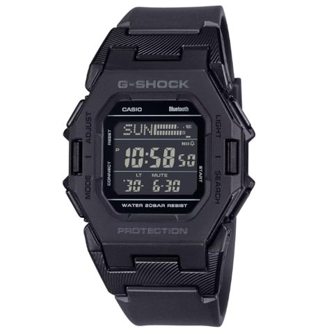 CASIO 卡西歐 G-SHOCK 藍牙 簡約輕巧型 數位電子錶款 黑 GD-B500-1_41.5mm