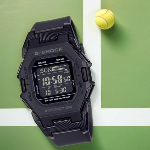 熱銷品牌▼日系手錶CASIO 卡西歐 G-SHOCK 纖薄時尚未來感藍牙運動電子錶 手錶-黑 GD-B500-1