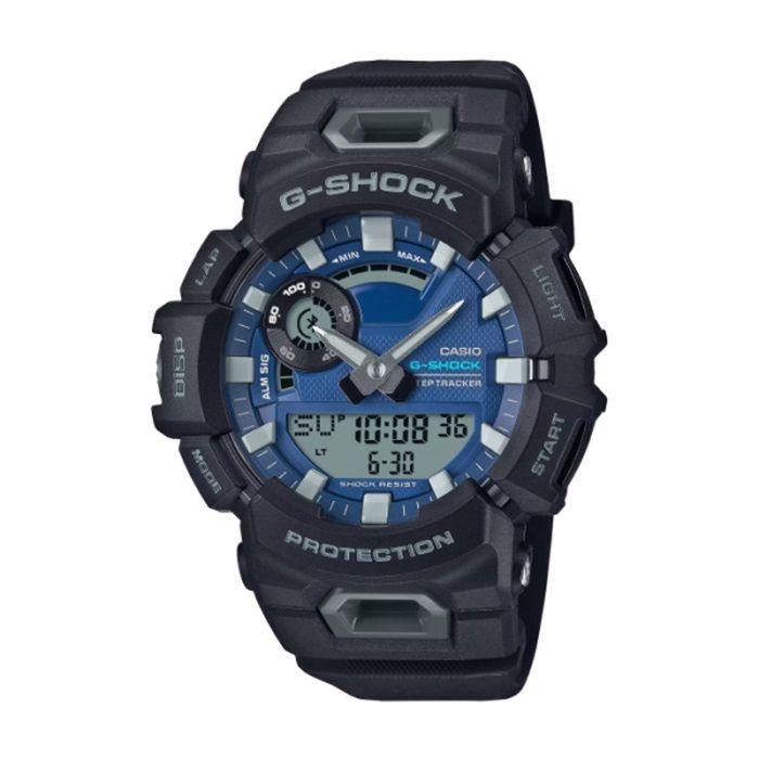  【CASIO G-SHOCK】G-SQUAD強悍運動雙顯腕錶-深海藍/GBA-900CB-1A/台灣總代理公司貨享一年保固