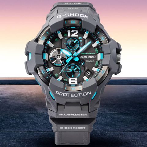 CASIO 卡西歐 G-SHOCK 太陽能x藍牙連線 碳核心防護 飛行腕錶 禮物推薦 送禮首選 GR-B300-8A2