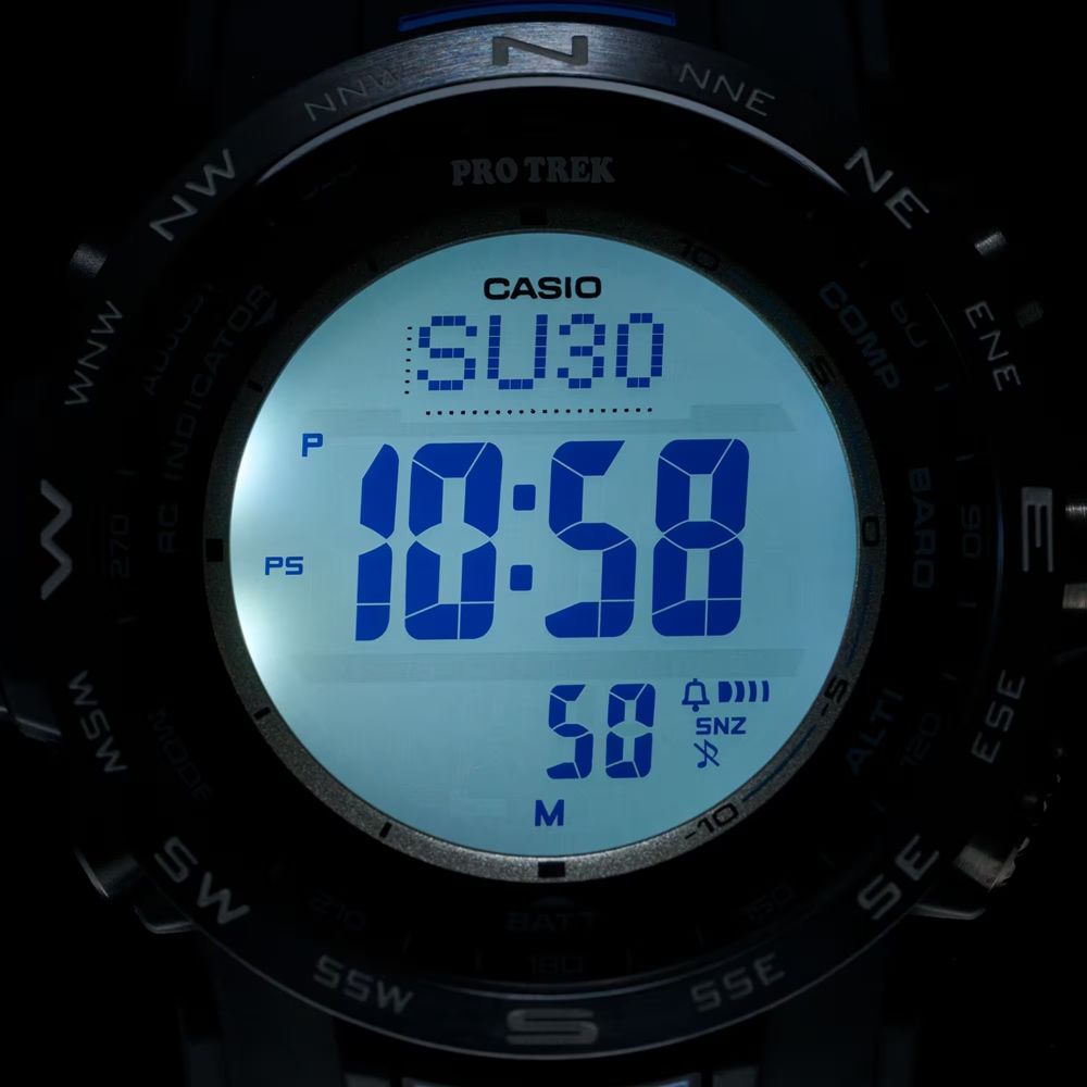 CASIO 卡西歐 PRO TREK 電波 太陽能電力 三重感應器 戶外探險 PRW-35Y-2_44.6mm