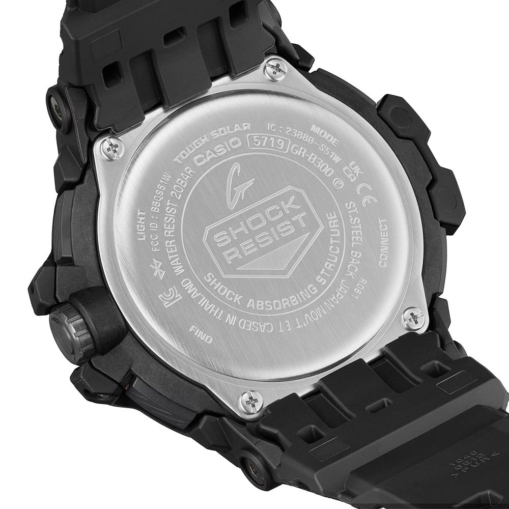 CASIO 卡西歐 G-SHOCK 太陽能x藍牙連線 碳核心防護 飛行腕錶 禮物推薦 送禮首選 GR-B300-1A4