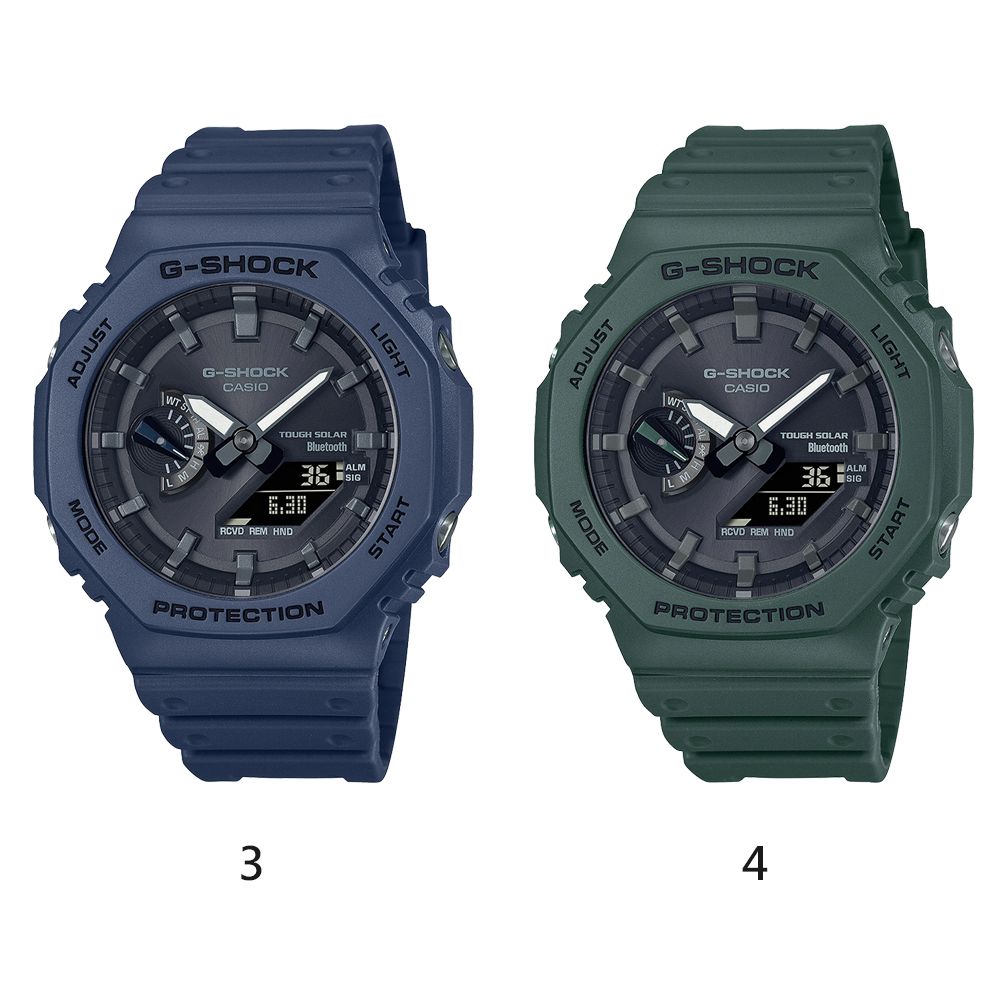 CASIO 卡西歐 G-SHOCK 太陽能藍芽八角造型計時錶 GA-B2100系列 (多款任選)