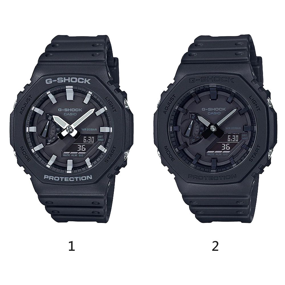 CASIO 卡西歐  G-SHOCK 極簡風格八角造型計時錶 GA-2100系列 (多款任選)