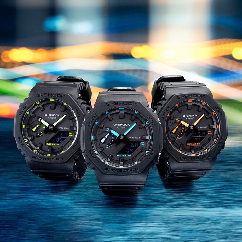 CASIO 卡西歐  G-SHOCK 極簡風格八角造型計時錶 GA-2100系列 (多款任選)
