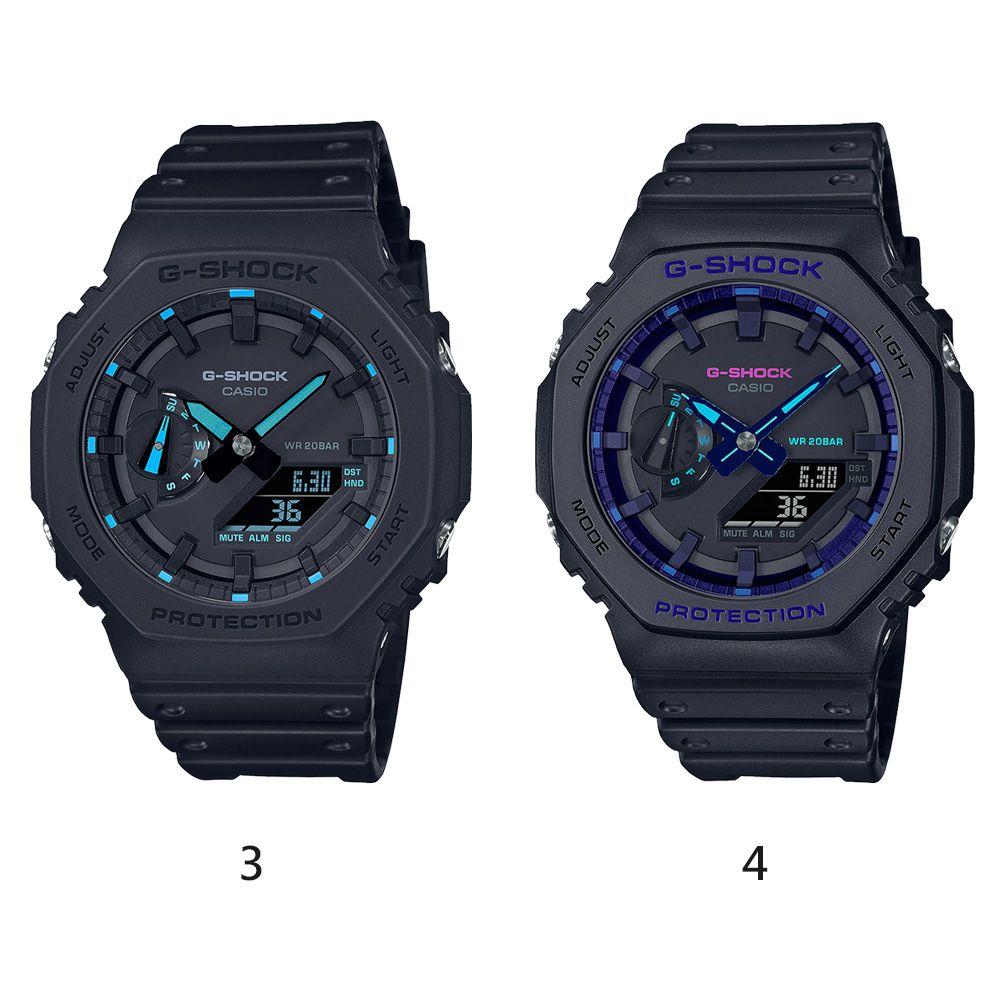 CASIO 卡西歐  G-SHOCK 極簡風格八角造型計時錶 GA-2100系列 (多款任選)