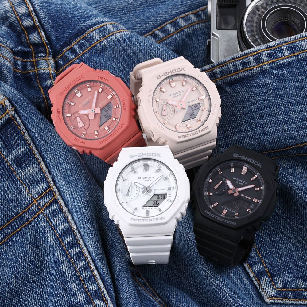 CASIO 卡西歐  G-SHOCK 極簡風格八角造型計時錶 GA-2100系列 (多款任選)