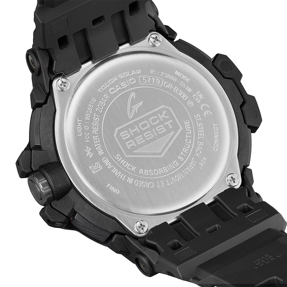 CASIO 卡西歐   G-SHOCK MASTER OF G 專業航空錶 太陽能藍芽飛行錶 GR-B300-1A4