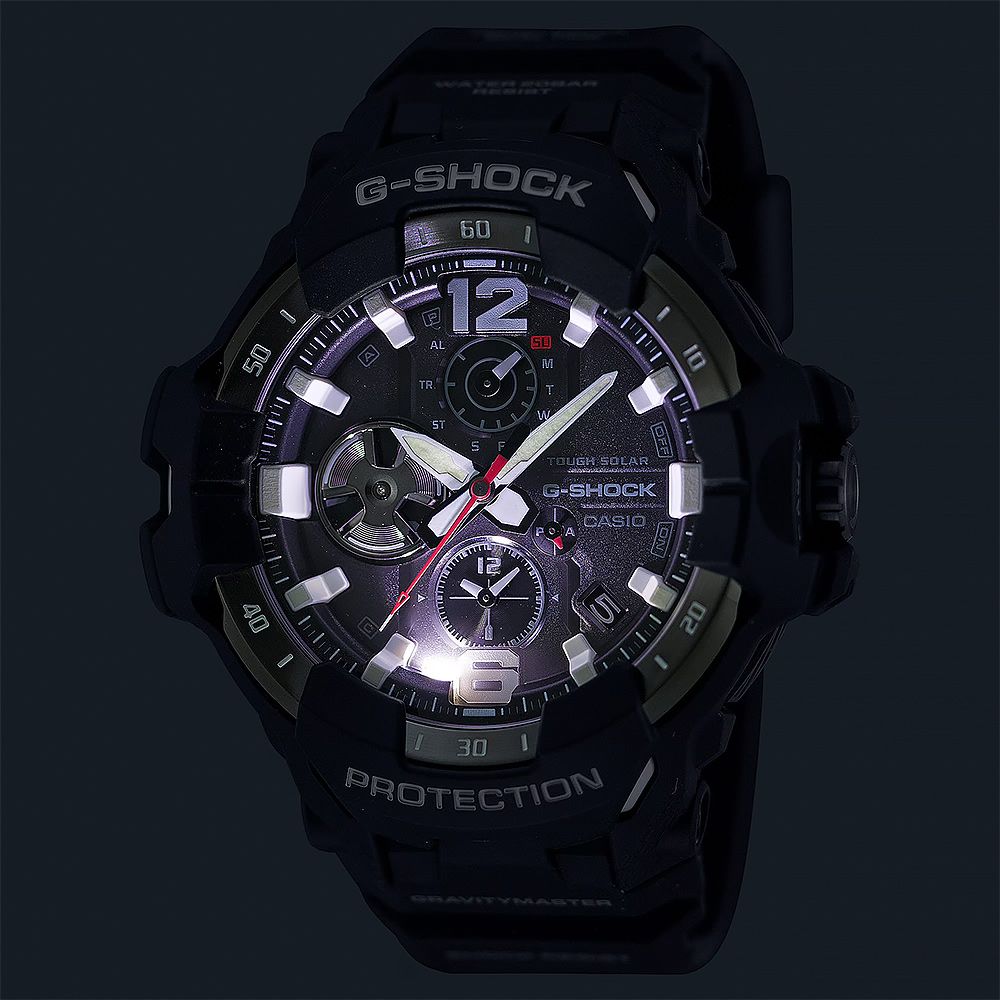 CASIO 卡西歐   G-SHOCK MASTER OF G 專業航空錶 太陽能藍芽飛行錶 GR-B300-1A