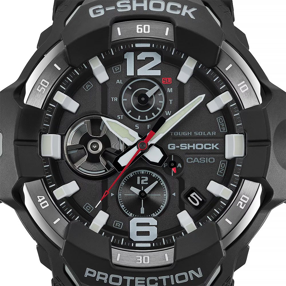 CASIO 卡西歐   G-SHOCK MASTER OF G 專業航空錶 太陽能藍芽飛行錶 GR-B300-1A