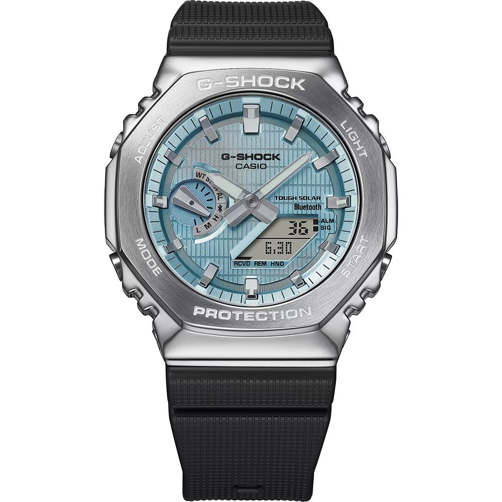 CASIO 卡西歐   G-SHOCK 八角太陽能藍芽手錶 GBM-2100A-1A2