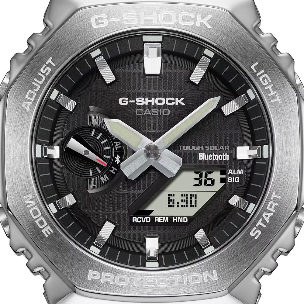 CASIO 卡西歐   G-SHOCK 八角太陽能藍芽手錶 GBM-2100-1A