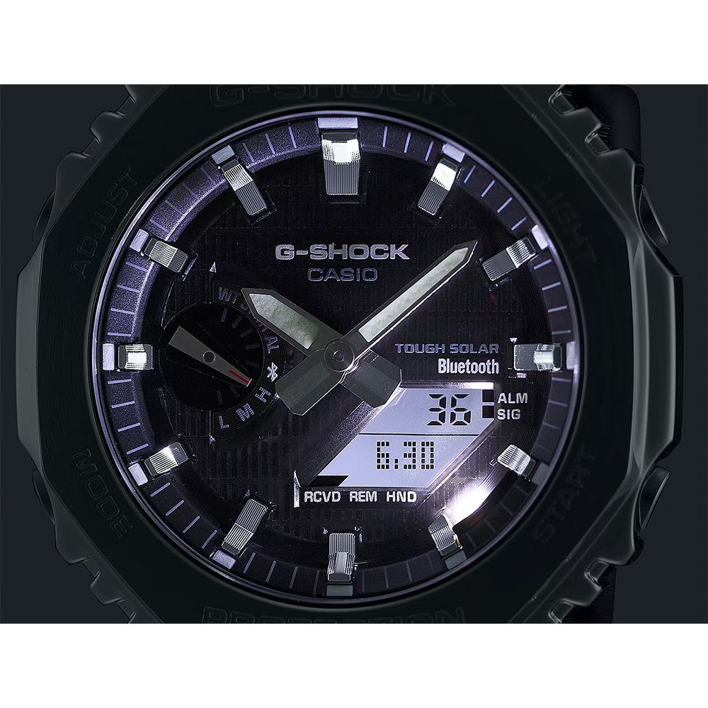 CASIO 卡西歐   G-SHOCK 八角太陽能藍芽手錶 GBM-2100-1A