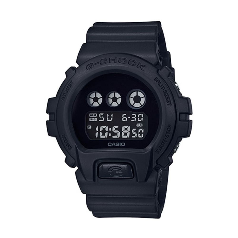 CASIO 卡西歐 G-SHOCK 經典DW-6900BB-1 戰將電子錶-黑/53mm