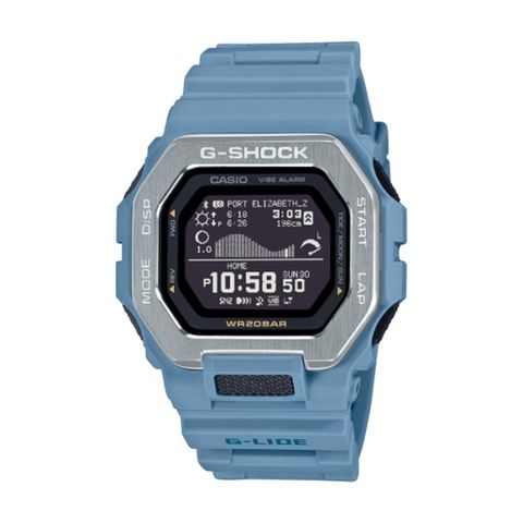 【CASIO G-SHOCK】G-LIDE方形運動腕錶-海洋藍/GBX-100-2A/台灣總代理公司貨享一年保固