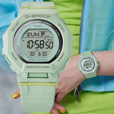 CASIO卡西歐 G-SHOCK 藍牙連線 經典運動電子腕錶 GMD-B300-3